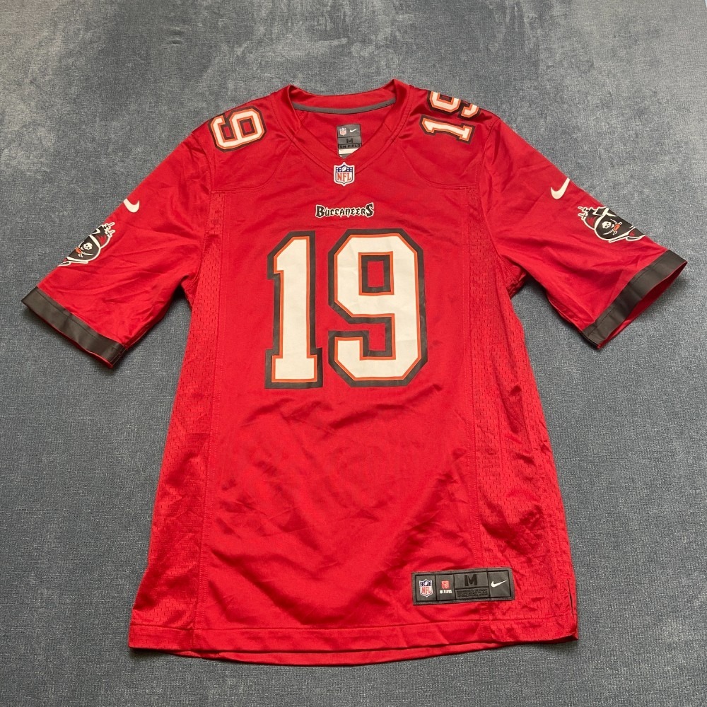 Tampa Bay Buccaneers On Field Jersey Mens Medium Red Nike Football NFL V Neck